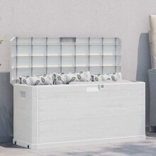 Berkfield Garden Storage Box 280 L Light Grey