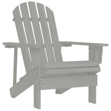 Berkfield Garden Chair Wood Grey