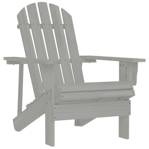 Berkfield Garden Chair Wood Grey