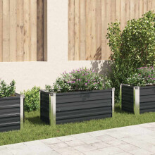 Berkfield Garden Raised Bed Anthracite 100x40x45 cm Galvanised Steel