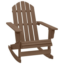 Berkfield Garden Rocking Chair Wood Brown