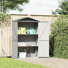 Berkfield Garden Shed Anthracite 116x45x175 cm Galvanised Steel