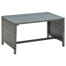 Berkfield Coffee Table Anthracite 70x40x38 cm Poly Rattan