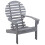 Berkfield Adirondack Chair Solid Acacia Wood Grey 1