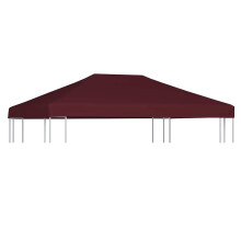 Berkfield Gazebo Top Cover 310 g/m 3x4 m Bordeaux