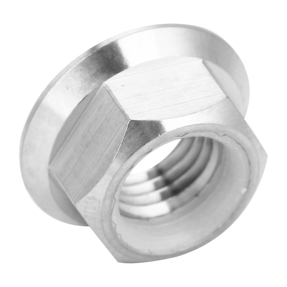 Lightweight Titanium Alloy Flange Lock Nut For Bicycle & Motorcycle M5-M14 9441393821451
