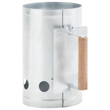 Berkfield Charcoal Grill Chimney Starter Galvanised Steel