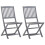 Berkfield Folding Outdoor Chairs 2 pcs Solid Acacia Wood 1