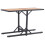 Berkfield Garden Table Black Solid Acacia Wood and Poly Rattan 1