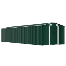 Berkfield Garden Shed Green 257x779x181 cm Galvanised steel