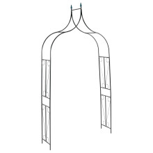 Berkfield Garden Arch Dark Green 142x37x275 cm Iron
