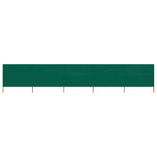 Berkfield 5-panel Wind Screen Fabric 600x120 cm Green