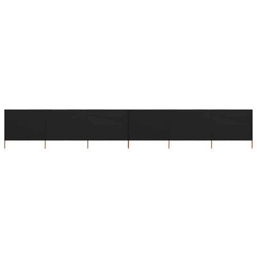 Berkfield 6-panel Wind Screen Fabric 800x160 cm Black
