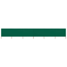 Berkfield 6-panel Wind Screen Fabric 800x160 cm Green