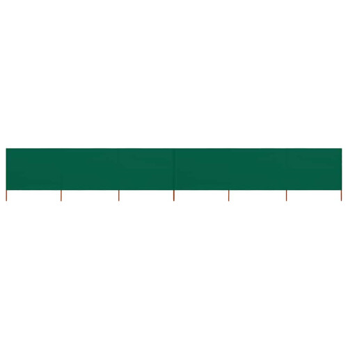 Berkfield 6-panel Wind Screen Fabric 800x160 cm Green