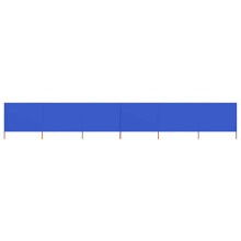 Berkfield 6-panel Wind Screen Fabric 800x160 cm Azure Blue