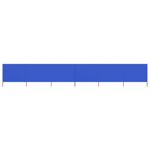 Berkfield 6-panel Wind Screen Fabric 800x160 cm Azure Blue