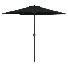 Berkfield Garden Parasol with Aluminium Pole 270x246 cm Black