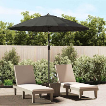 Berkfield Garden Parasol with Aluminium Pole 270 cm Anthracite