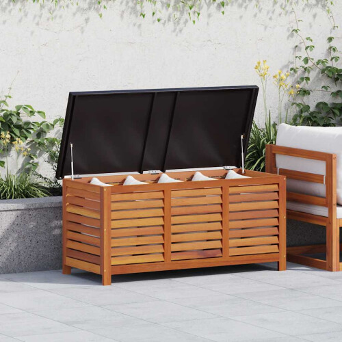 Berkfield Garden Storage Box 117x50x55 cm Solid Eucalyptus Wood