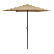 Berkfield Garden Parasol with Aluminium Pole 270x246 cm Taupe