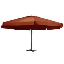 Berkfield Garden Parasol with Aluminium Pole 600 cm Terracotta