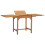 Berkfield Extending Garden Table (110-160)x80x75cm Solid Teak Wood 1