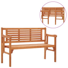 Berkfield Foldable Garden Bench 120 cm Solid Eucalyptus Wood