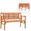 Berkfield Foldable Garden Bench 120 cm Solid Eucalyptus Wood 1