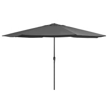Berkfield Garden Parasol with Metal Pole 390 cm Anthracite