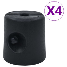 Berkfield Gazebo Weights 4 pcs PE Black