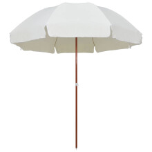 Berkfield Garden Parasol with Steel Pole 300 cm Sand