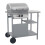 Berkfield Gas BBQ Grill with 3-layer Side Table Black and Silver 1