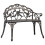 Berkfield Bistro Bench 100cm Bronze Cast Aluminium 1