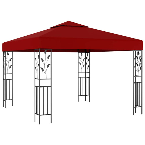 Berkfield Gazebo 3x3 m Wine Red
