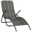 Berkfield Folding Sun Lounger Poly Rattan Grey 1