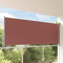 Berkfield Patio Retractable Side Awning 140 x 300 cm Brown