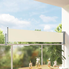 Berkfield Patio Retractable Side Awning 60x300 cm Cream