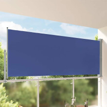 Berkfield Patio Retractable Side Awning 140 x 300 cm Blue