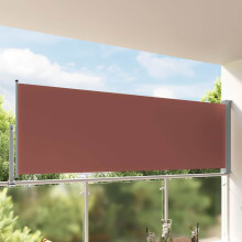Berkfield Patio Retractable Side Awning 120x300 cm Brown