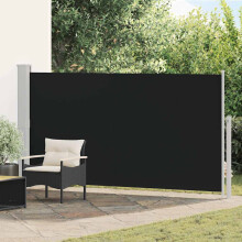 Berkfield Patio Retractable Side Awning 170x300 cm Black