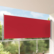 Berkfield Patio Retractable Side Awning 140 x 300 cm Red