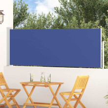 Berkfield Patio Retractable Side Awning 100x300 cm Blue