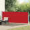 Berkfield Patio Retractable Side Awning 140x500 cm Red 1