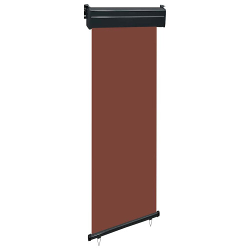 Berkfield Balcony Side Awning 65x250 cm Brown