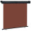 Berkfield Balcony Side Awning 165x250 cm Brown 1