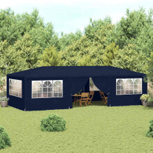 Berkfield Professional Party Tent with Side Walls 4x9 m Blue 90 g/m?