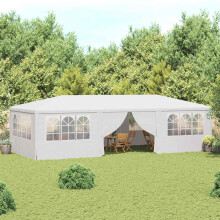 Berkfield Professional Party Tent with Side Walls 4x9 m White 90 g/m?