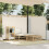 Berkfield Retractable Side Awning Cream 140x1000 cm 1