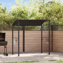 Berkfield BBQ Gazebo 215x150x220 cm Anthracite Steel